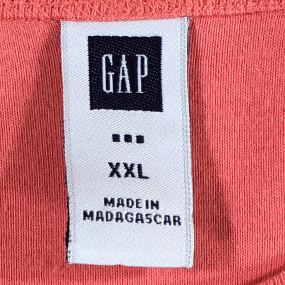 Gap Shirt Womens Size XXL Light Red 100% Cotton Short Sleeve - Picture 3 of 8